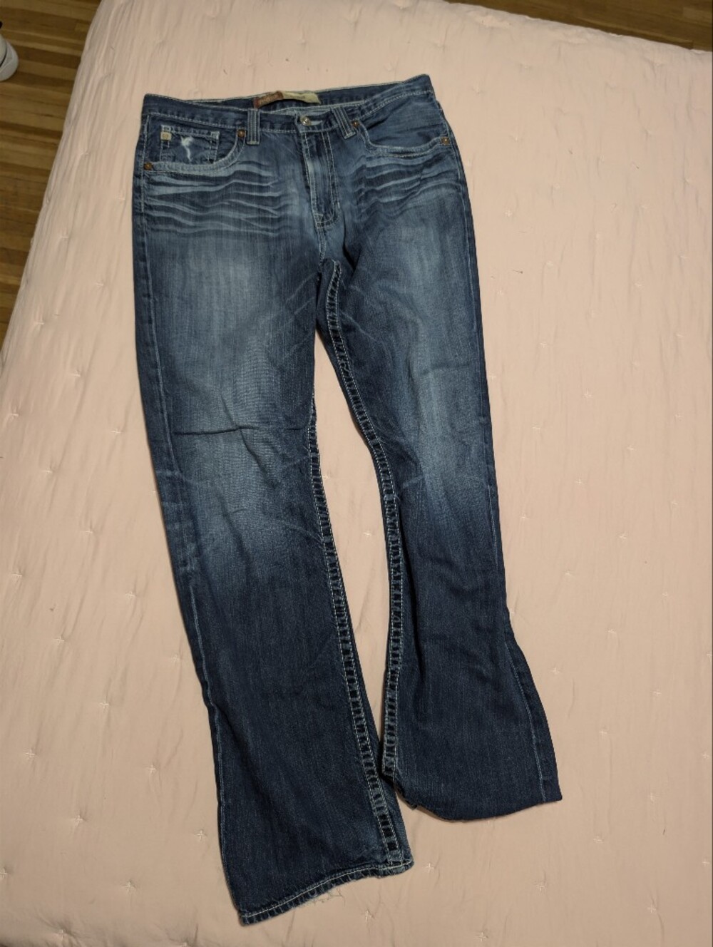Big Star Men's Slim Straight Jeans - Dark Blue Wash